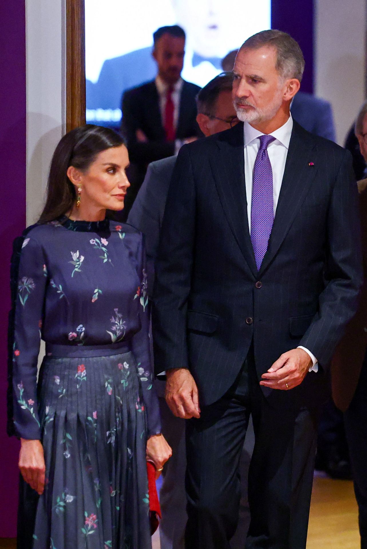 FOTOS | Letizia deslumbra en Bruselas con un impecable &#039;look&#039; en homenaje a Armani