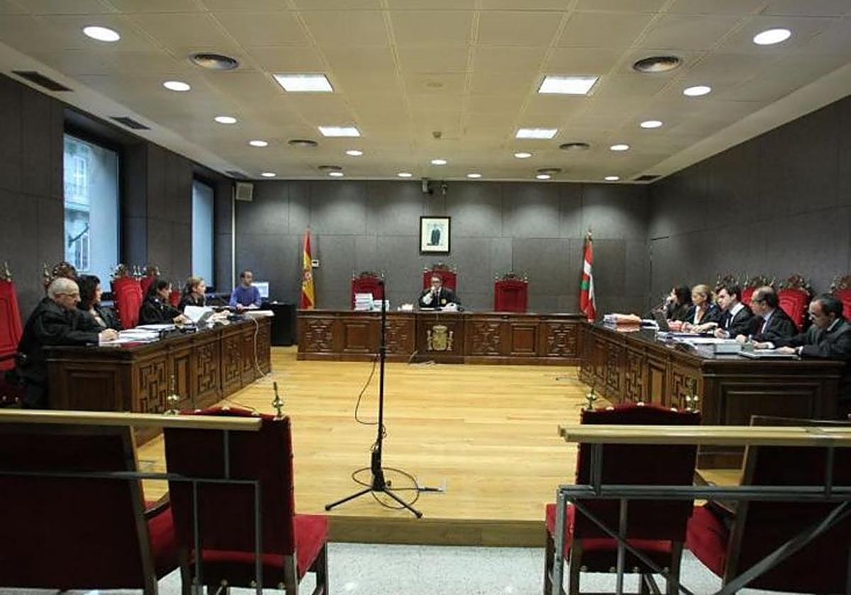 Sala del TSJPV, en una imagen de archivo.