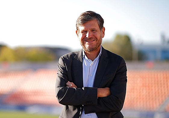 Mateu Alemany posa ya como responsable de fútbol del Atlético de Madrid.