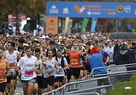 Una de las salidas del Medio Maratón Valencia Trinidad Alfonso Zurich de 2024.