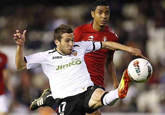 Jordi Alba, en su etapa con el Valencia.