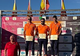 Pódium del campeonato.