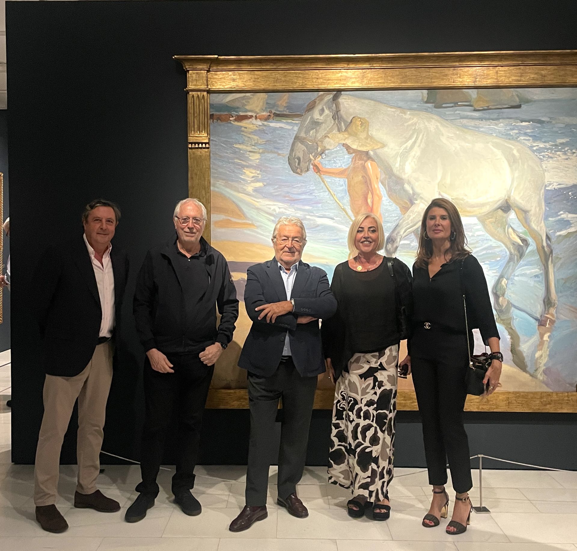 Rafa Aleixandre, Horacio Silva, Rafael Alcón, Julia Pérez Broseta y Esther Pastor en la Fundación Bancaja.