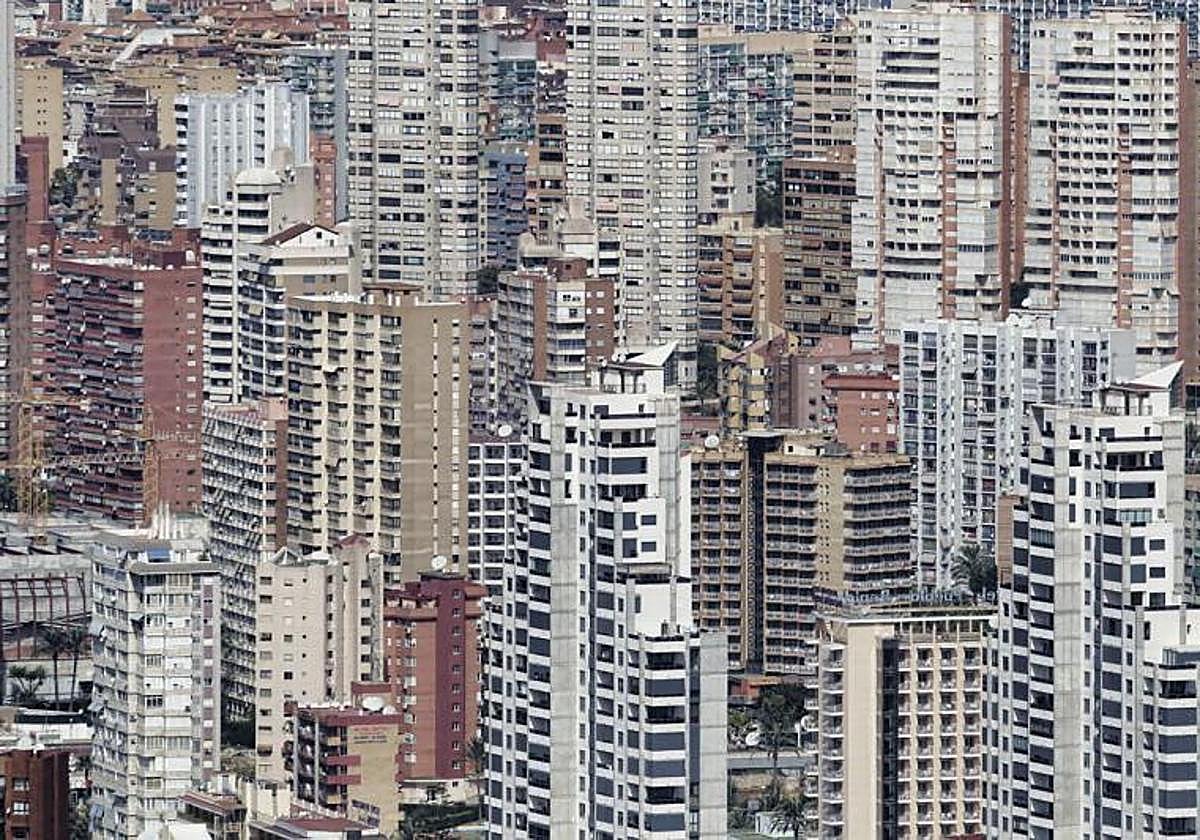 Edificios de apartamentos turísticos, en una imagen de archivo.