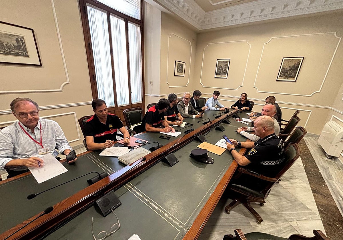 El Cecopal reunido en el Ayuntamiento de Valencia.