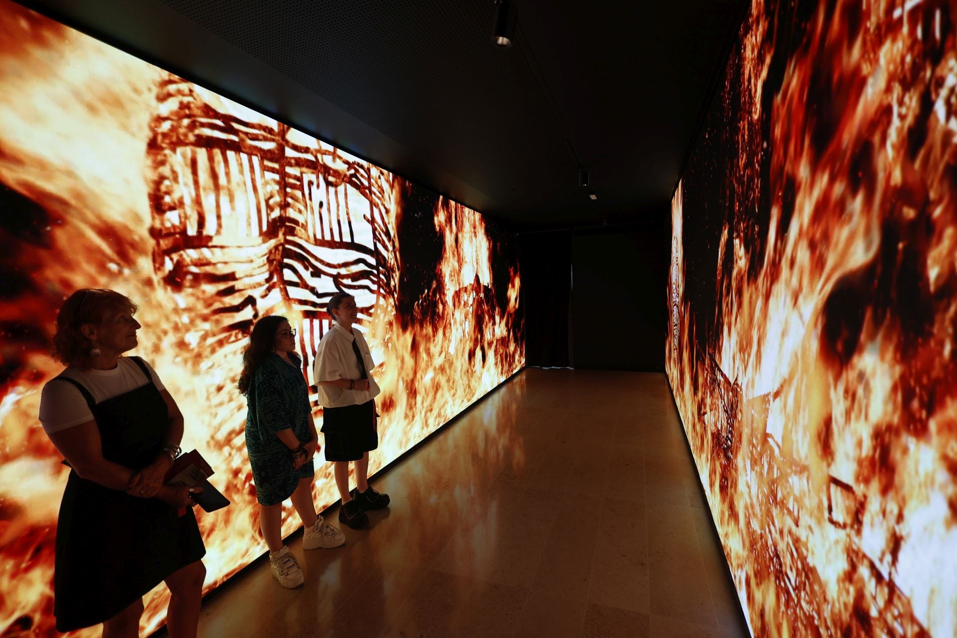 'Transformer', obra de Mat Collishaw, en el Centro de Arte Hortensia Herrero.