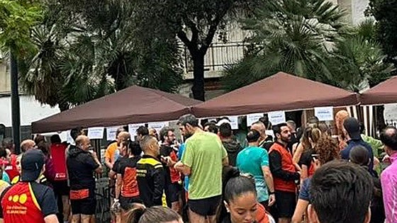 El aviso de dana frena a los runners en el 9 d'Octubre