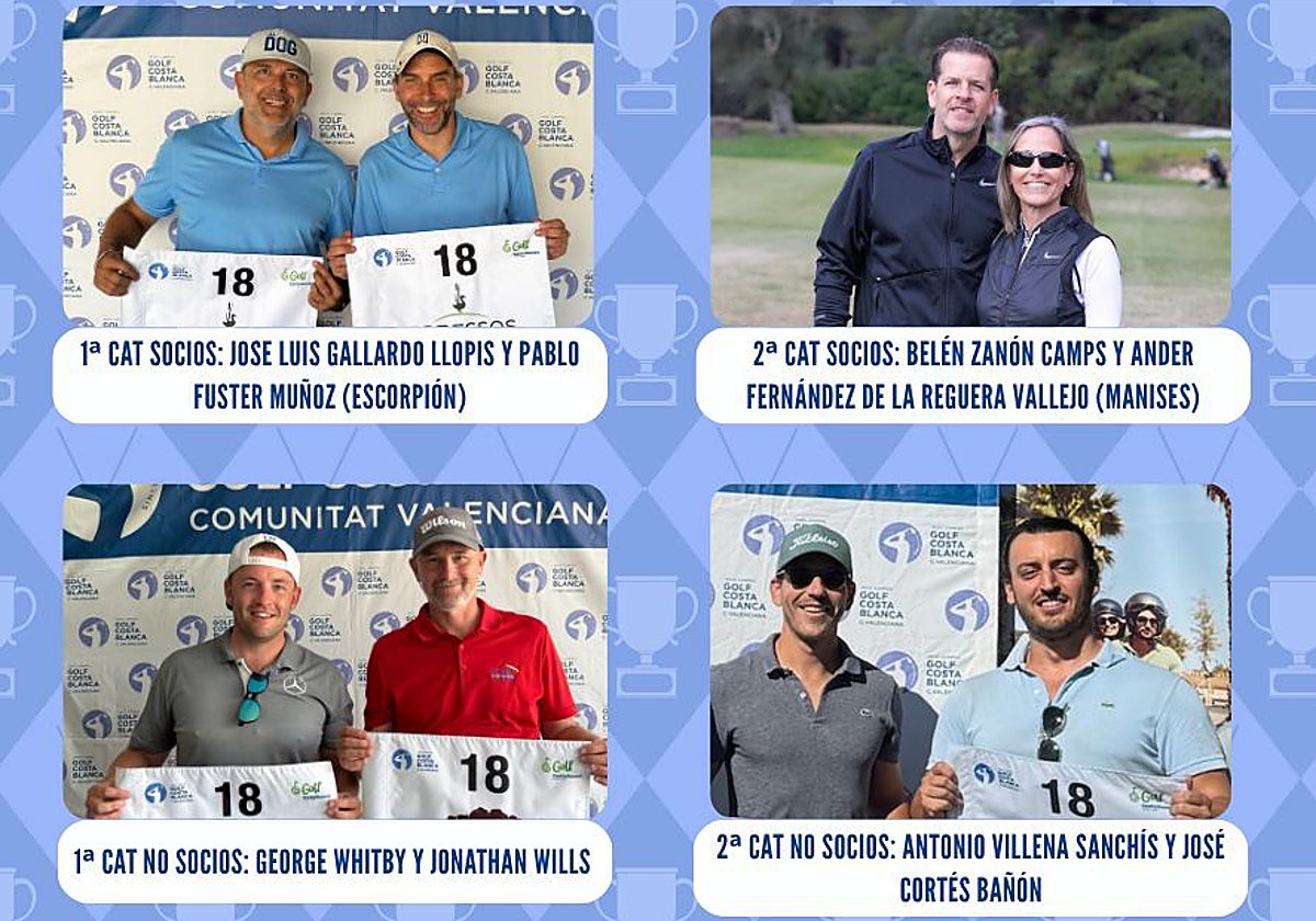 Los ganadores del circuito Interclubs Pairs Trophy