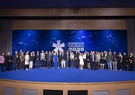 Premiados durante la gala de la hostelería valenciana.