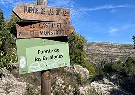 Señalización de la ruta.
