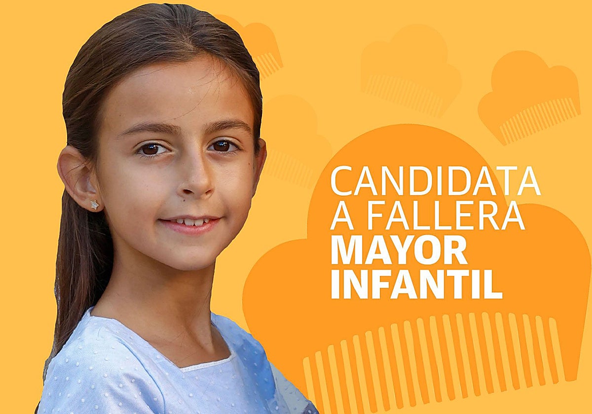 La candidata infantil Martina Songel García.