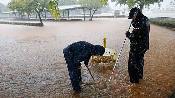 Una nueva tormenta descarga sobre La Ribera: 110 litros en una hora en Carcaixent