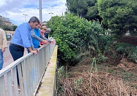 El presidente de la Generalitat, Carlos Mazón, visita Pilar de la Horadada tras las lluvias.