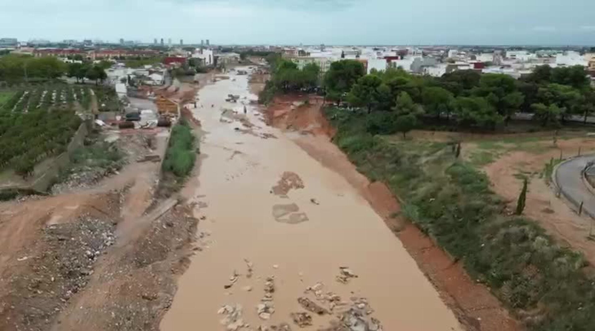 Vista aérea del barranco del Poyo