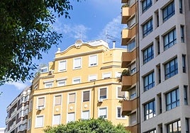 Viviendas en el barrio de Jesús en Valencia.