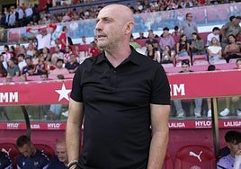 Julián Calero, durante un partido con el Levante.