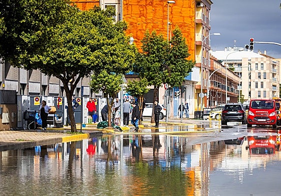 Calles inundadas en Alcàsser la semana pasada.