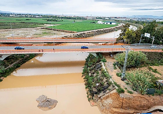 Barranco del Poyo, el domingo, en el término municipal de Catarroja.
