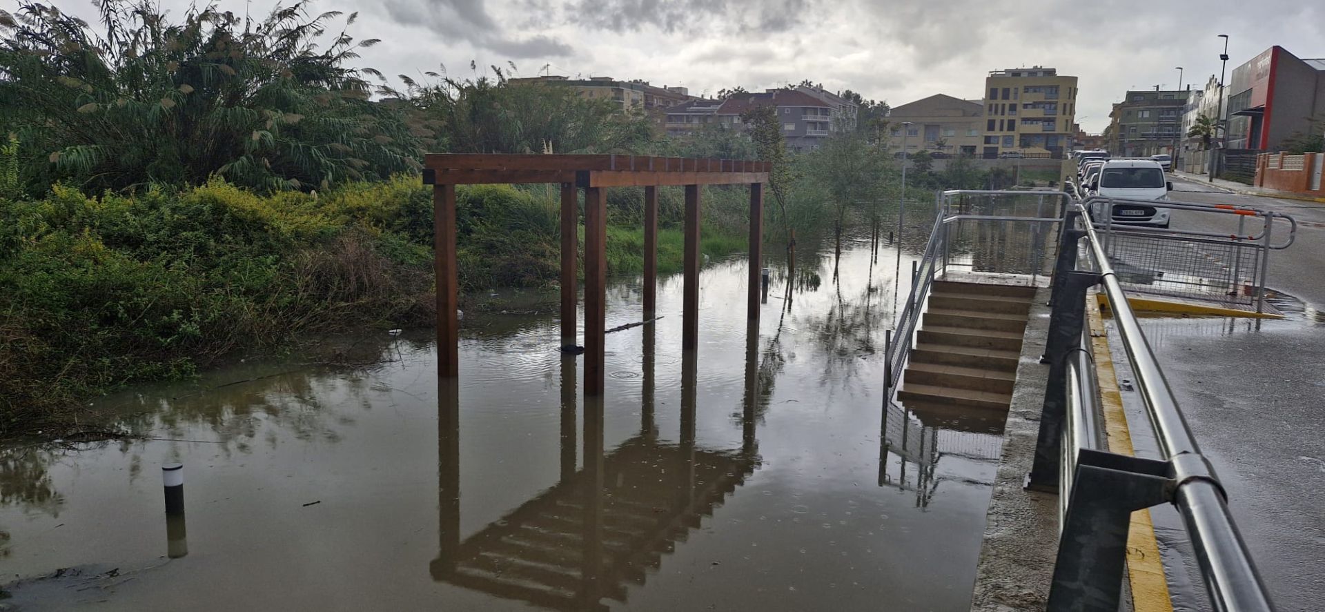 Fotos de las tormentas torrenciales este lunes en la Comunitat