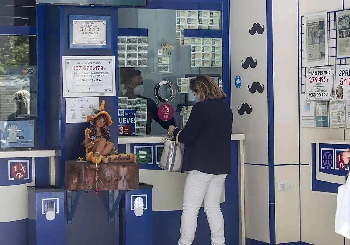 Una administración de lotería en una imagen de archivo.