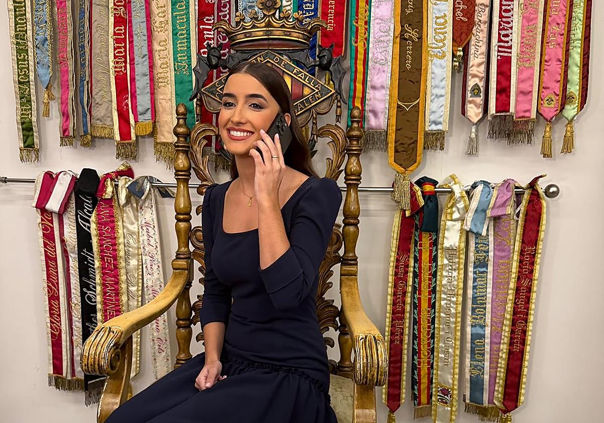 Carmen Prades Gil, tras ser escogida como fallera mayor de Valencia 2026.