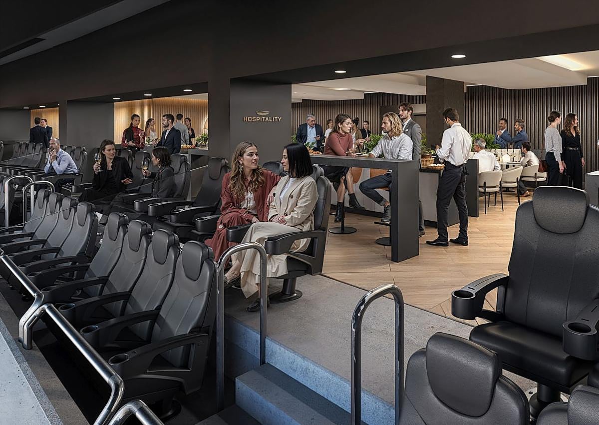 Imagen secundaria 1 - Recreaciones virtuales del futuro Nou Mestalla y sus zonas de hospitality.