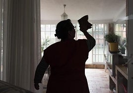Una empleada de hogar, en una imagen de archivo.