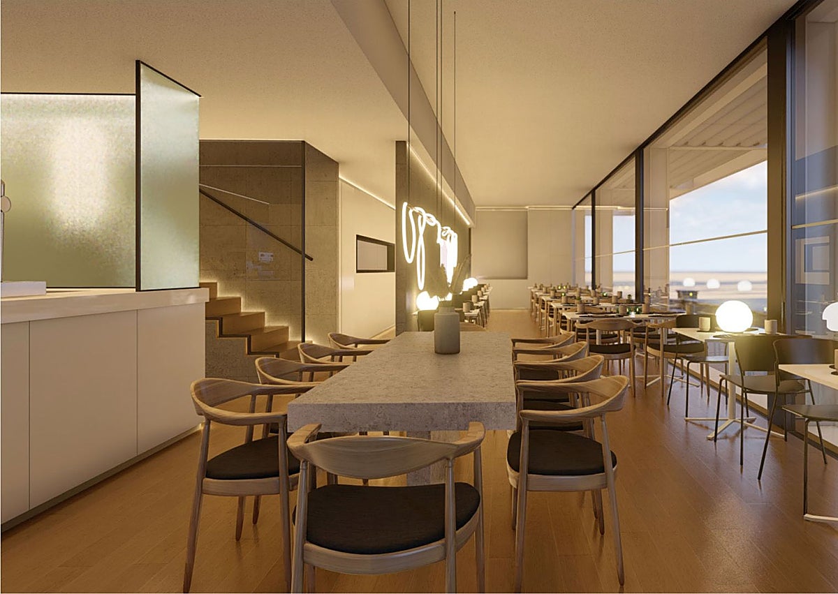 Imagen secundaria 1 - Recreación virtual de uno de los nuevos locales de los restaurantes de la playa de la Malvarrosa.