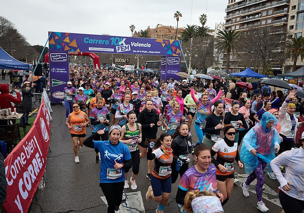 Atletas en la 10KFem, en una imagen de archivo.