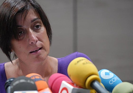 Marisa Gracia, durante una intervención ante los medios.