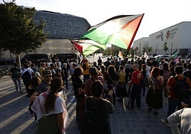 FOTOS | Protesta pro Palestina en Valencia por el Valencia Basket-Hapoel Tel Aviv