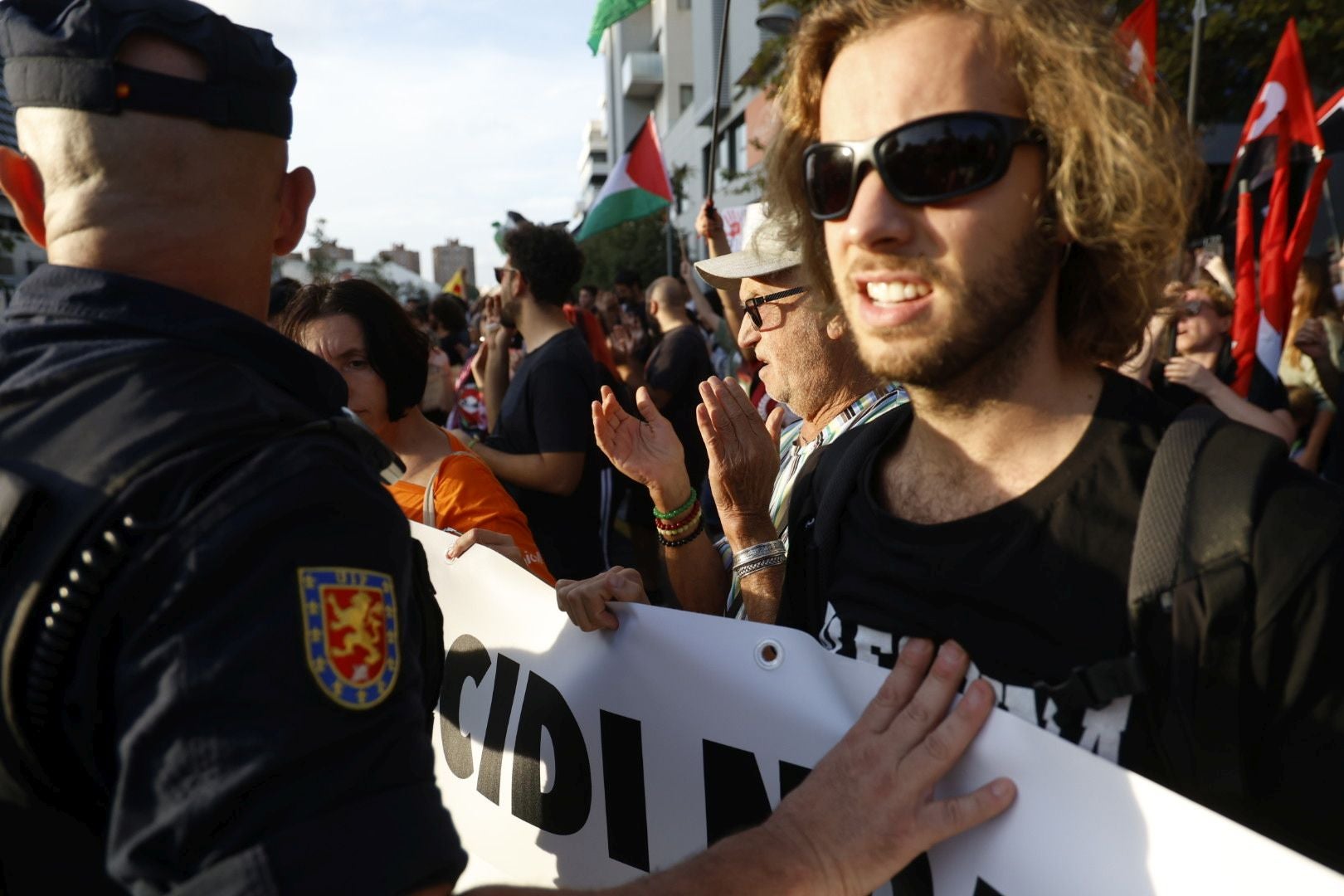FOTOS | Protesta pro Palestina en Valencia por el Valencia Basket-Hapoel Tel Aviv