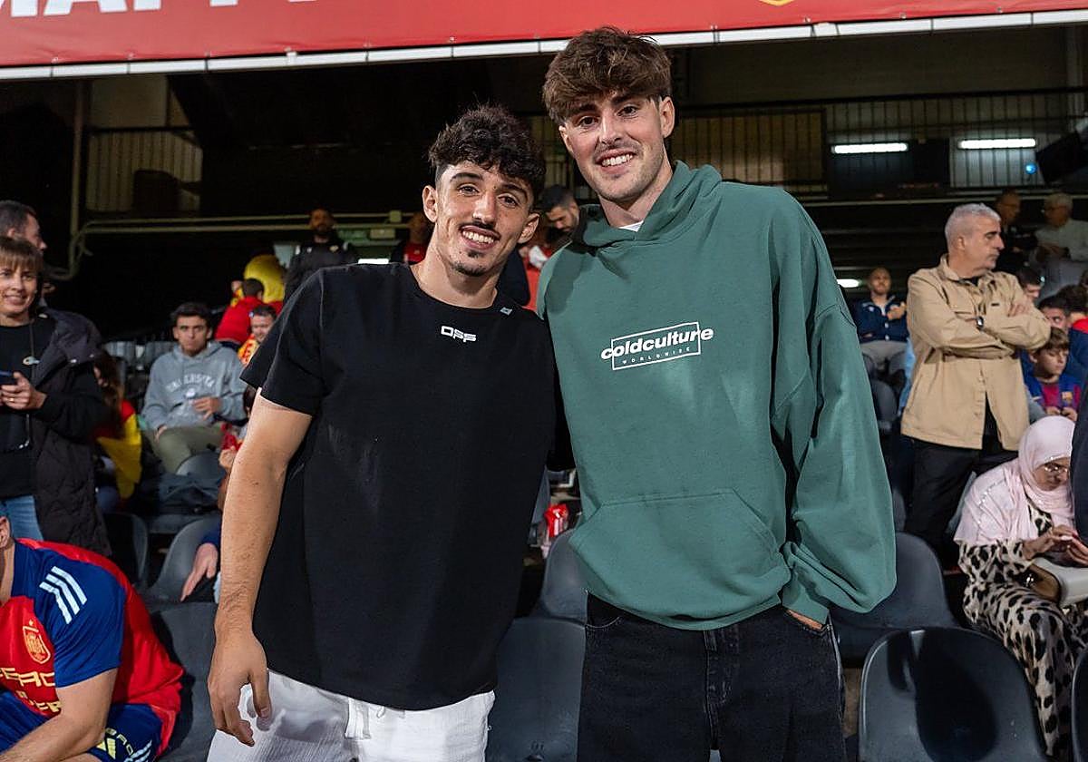 Diego López y Javi Guerra, anoche en Castalia.