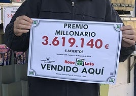Premio millonario en la Bonoloto. Imagen de archivo.