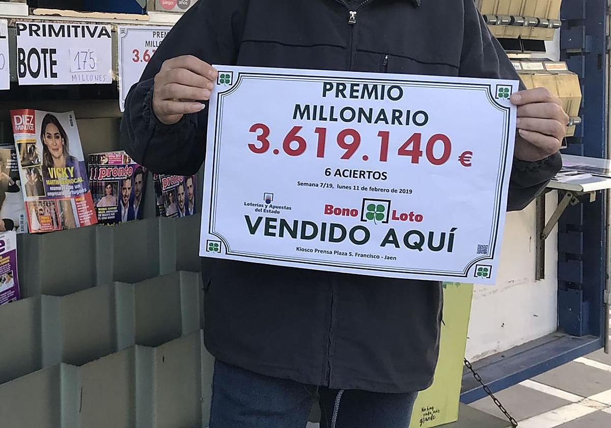 Premio millonario en la Bonoloto. Imagen de archivo.