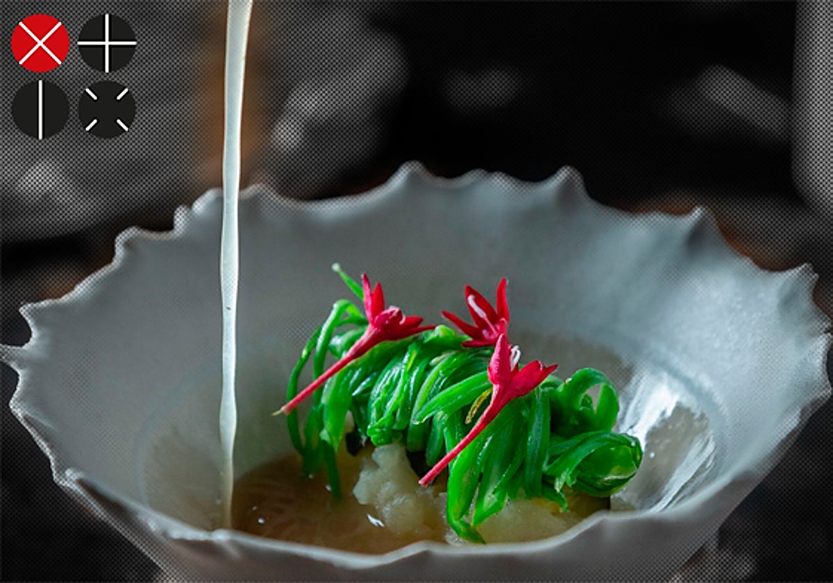 Plato de judieta y patata, en Ansils.