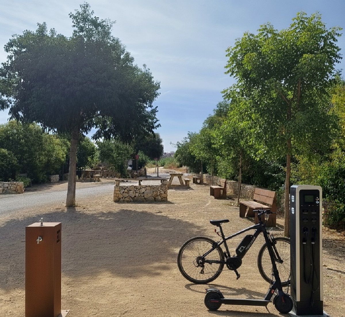 Recreación de las mejoras que se proyectan en el trazado.