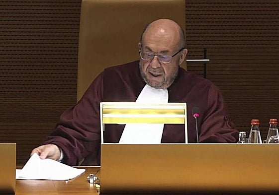 Magistrados del TJUE, durante un juicio, en una imagen de archivo.