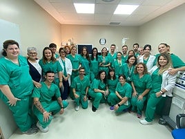 Trabajadores del área de Digestivo.