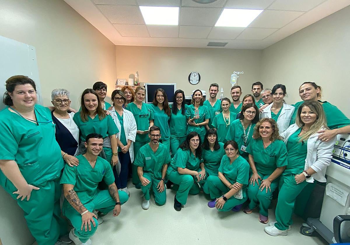 Trabajadores del área de Digestivo.