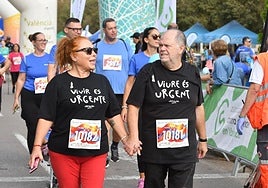 Dos participantes en la última edición de la prueba.