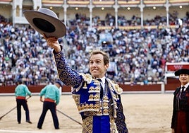 Román, durante una corrida este año.