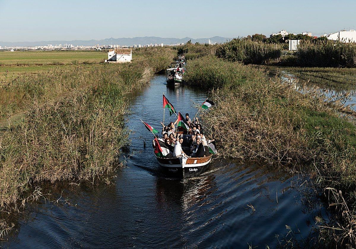 La &#039;flotilla&#039; por Palestina desembarca este sábado en la Albufera