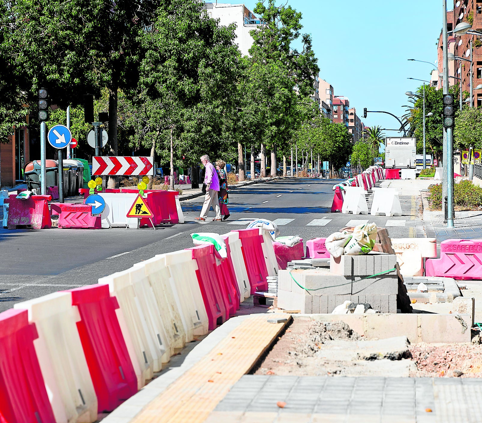 Obras en Tres Forques en una imagen reciente.
