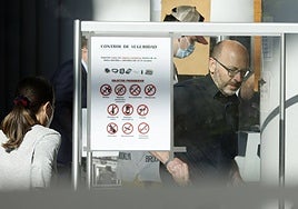 Francis Puig, a su llegada a la Ciudad de la Justicia.