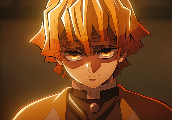 Zenitsu Agatsuma en 'Kimetsu no Yaiba - La fortaleza infinita'.
