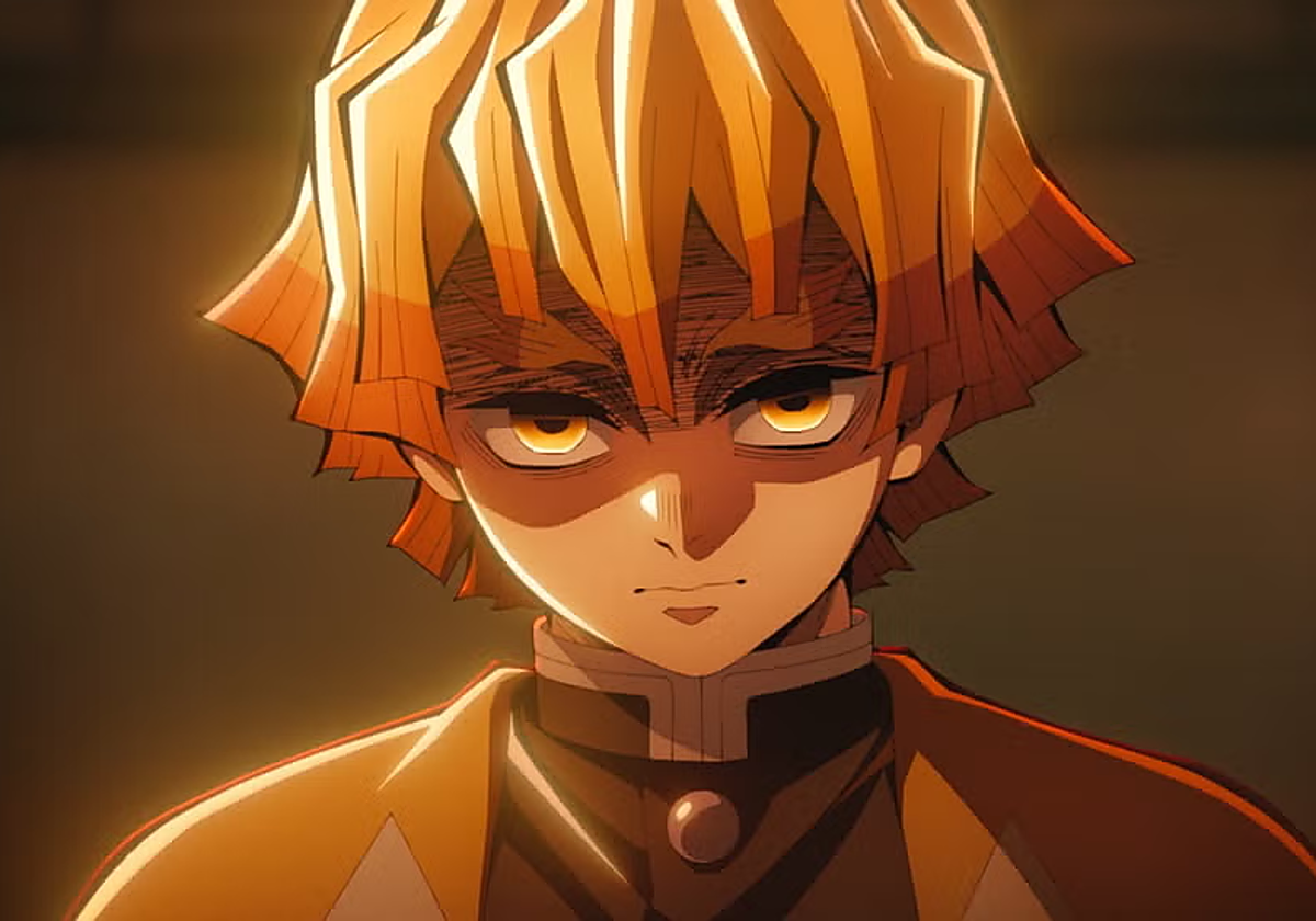 Zenitsu Agatsuma en 'Kimetsu no Yaiba - La fortaleza infinita'.