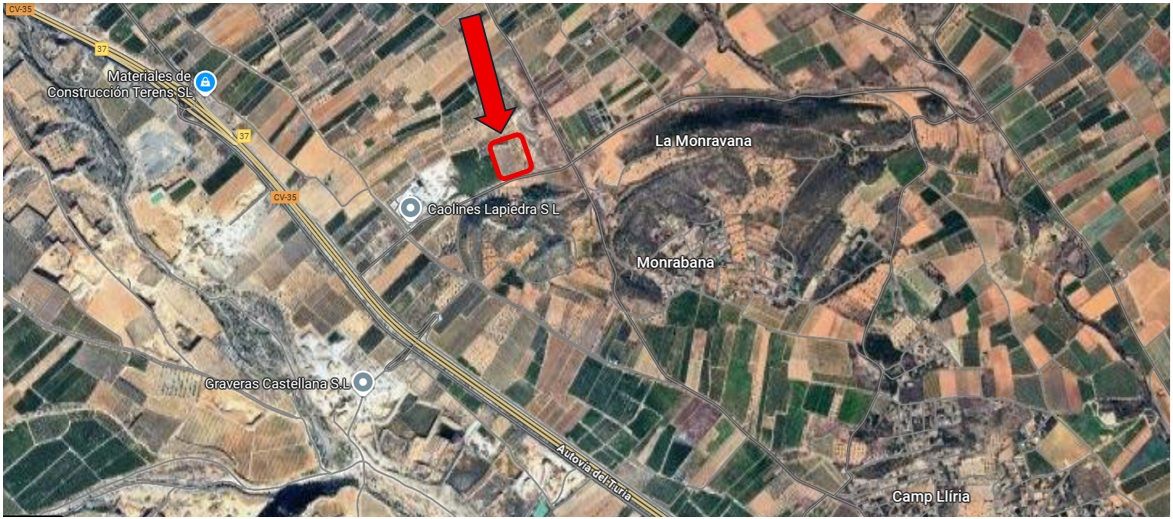 Punto en que se ubicaría la instalación.