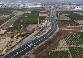 Itinerario provisional en el by-pass en Quart de Poblet.