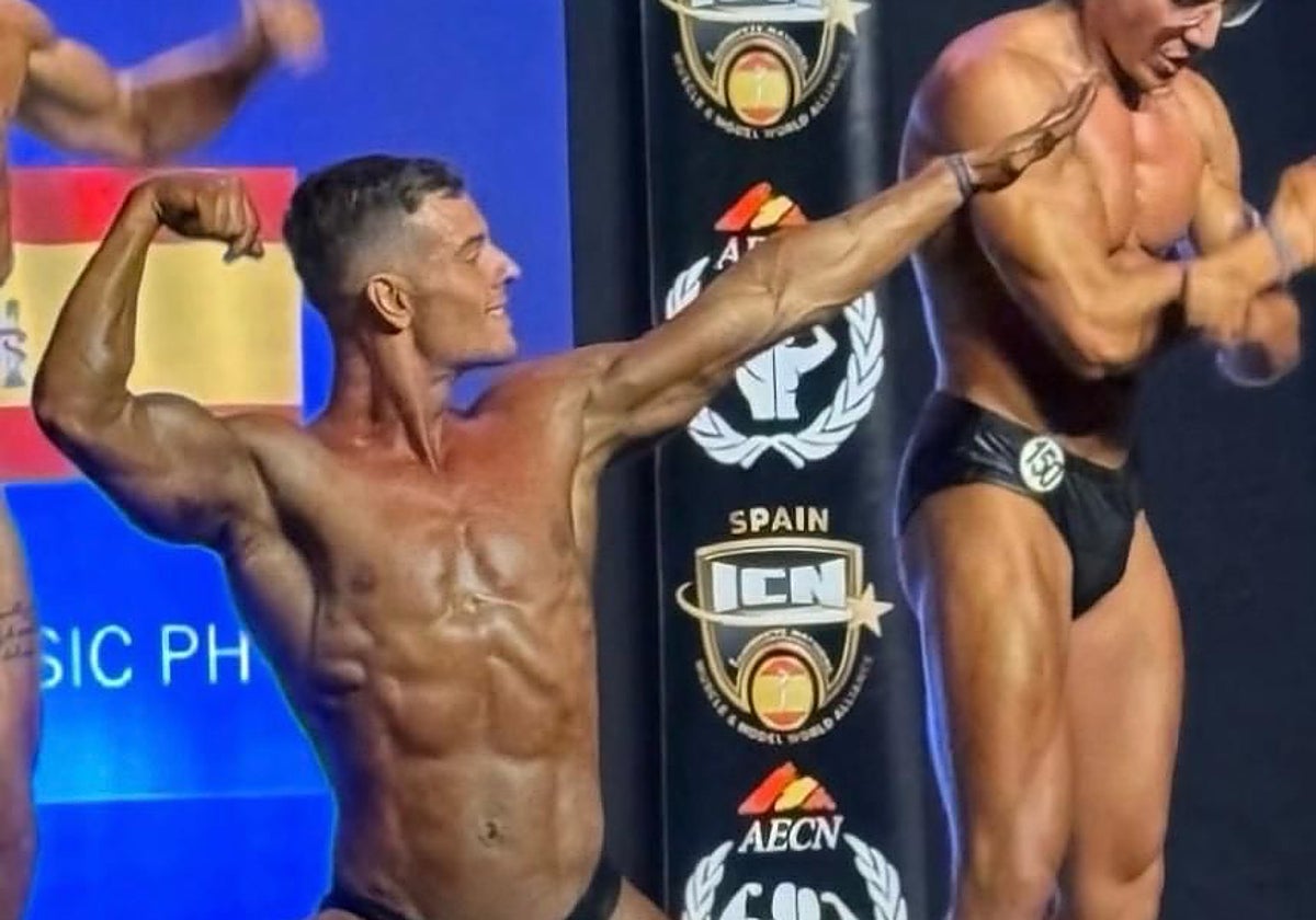 Samuel Ubeda posando en el Campeonato de España